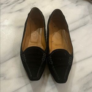 Classic Black Suede Loafers